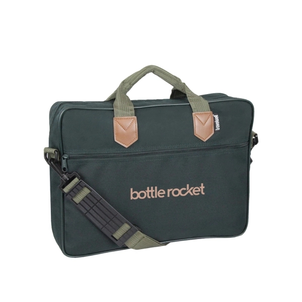 Soft side briefcase made of 600 denier Polyester.... from ASI 57702 GoodHopeBags, Inc.