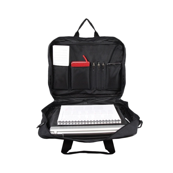 Soft side briefcase made of 600 denier Polyester.... from ASI 57702 GoodHopeBags, Inc.