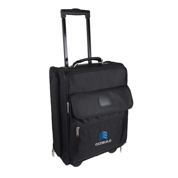 Rolling computer case / overnighter made of 420 denier jacquard and... from ASI 57702 GoodHopeBags, Inc.