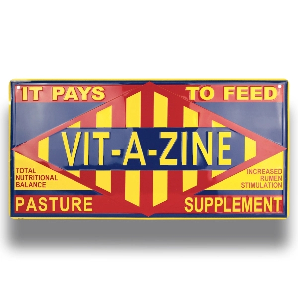 12" x 24" customizable sign made of embossed aluminum... from ASI 50120 Dixie Seal & Stamp Co Inc / Dixiline