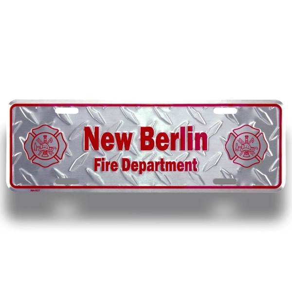 Embossed auto rider license plate made of recycled aluminum.... from ASI 50120 Dixie Seal & Stamp Co Inc / Dixiline