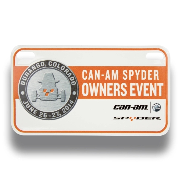 4" x 7" x .024" recycled aluminum license plate for motorcycles,... from ASI 50120 Dixie Seal & Stamp Co Inc / Dixiline