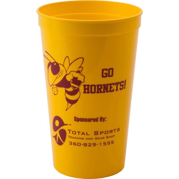 Durable 22 oz. smooth-walled stadium cup, perfect for high-volume events and... from ASI 67075 Leprechaun Promotions, LLC / Leprechaun Promotions