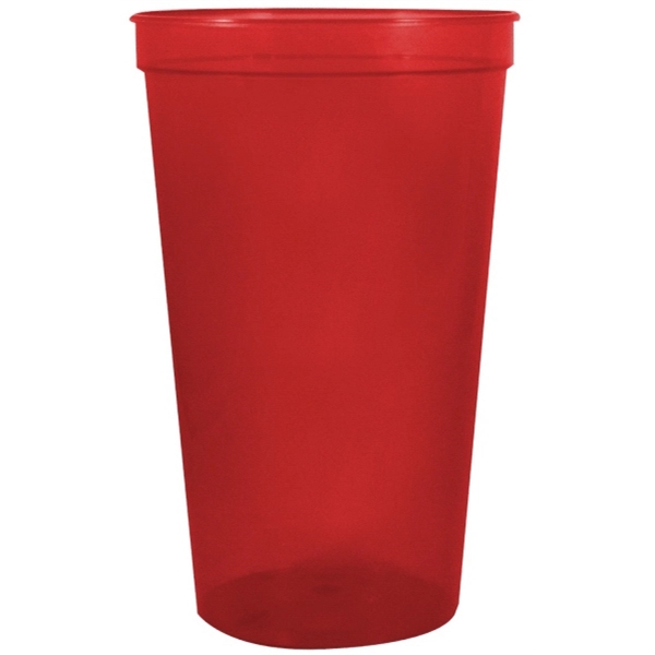 Durable 22 oz. smooth wall plastic stadium cup, perfect for events... from ASI 67075 Leprechaun Promotions, LLC / Leprechaun Promotions