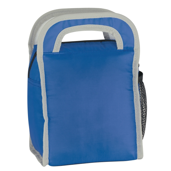 Insulated lunch bag with carrying handles, zippered main compartment, front pocket... from ASI 61125 Hit Promotional Products / Hit (R)