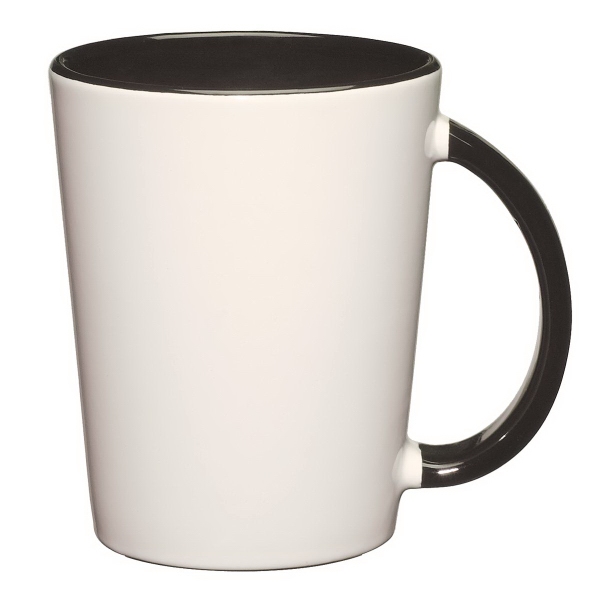 White ceramic mug with colored interior and handle.... from ASI 61125 Hit Promotional Products / Hit (R)