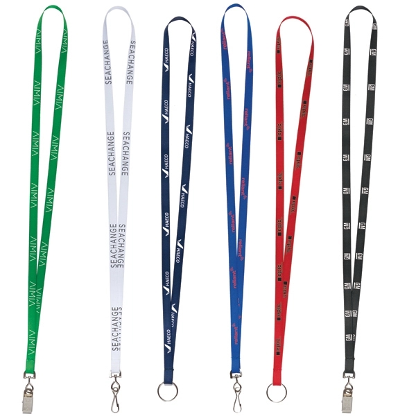 3/8" EconoWeave Silk Screen Lanyard... from ASI 49470 DEVARA