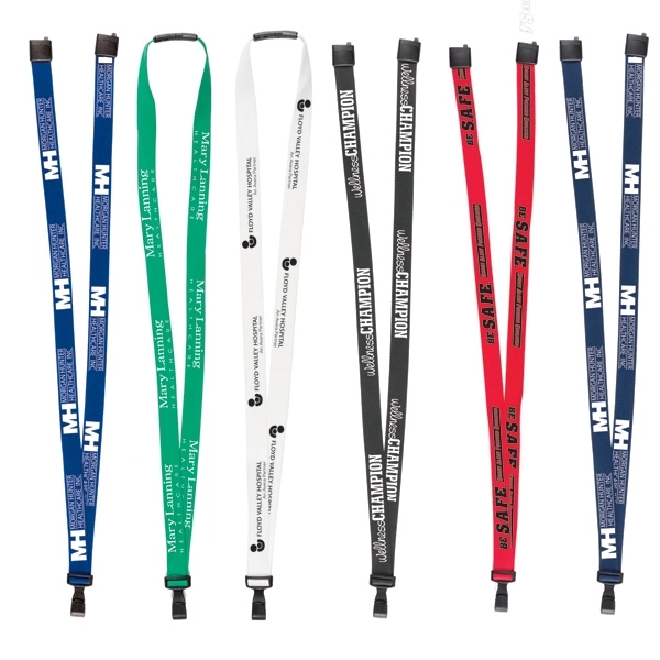 Anti-microbial 3/8" silk screen lanyard.... from ASI 49470 DEVARA