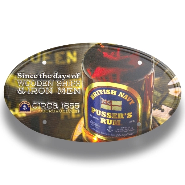 7" x 12" recycled aluminum auto license plate with an oval... from ASI 50120 Dixie Seal & Stamp Co Inc / Dixiline