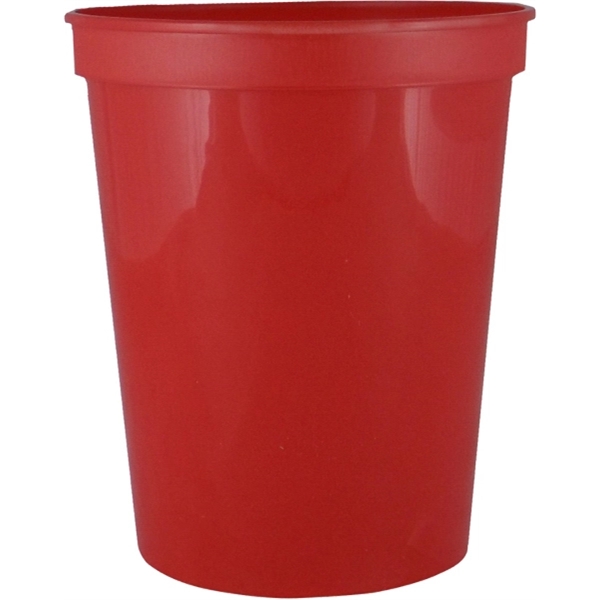 Durable 16 oz. smooth wall plastic stadium cup, perfect for events... from ASI 67075 Leprechaun Promotions, LLC / Leprechaun Promotions