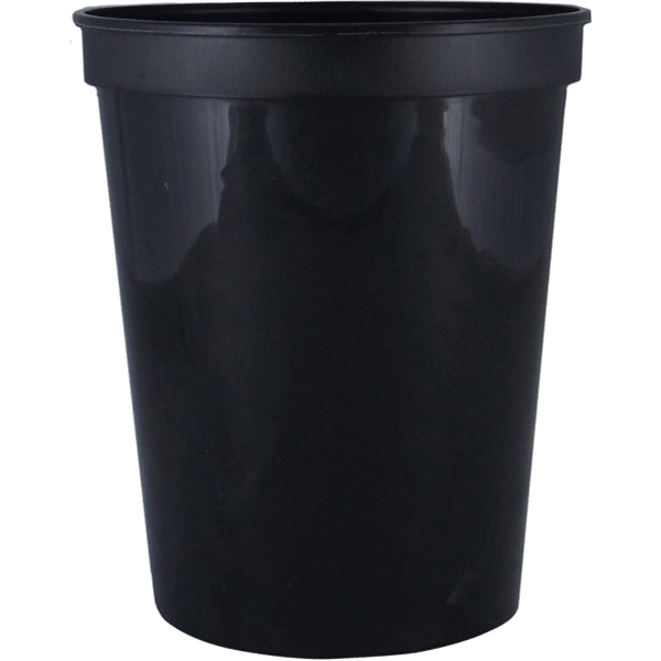 Durable 16 oz. smooth wall plastic stadium cup, perfect for events... from ASI 67075 Leprechaun Promotions, LLC / Leprechaun Promotions