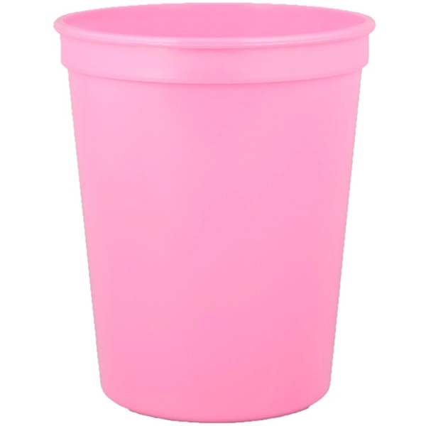 Durable 16 oz. smooth wall plastic stadium cup, perfect for events... from ASI 67075 Leprechaun Promotions, LLC / Leprechaun Promotions