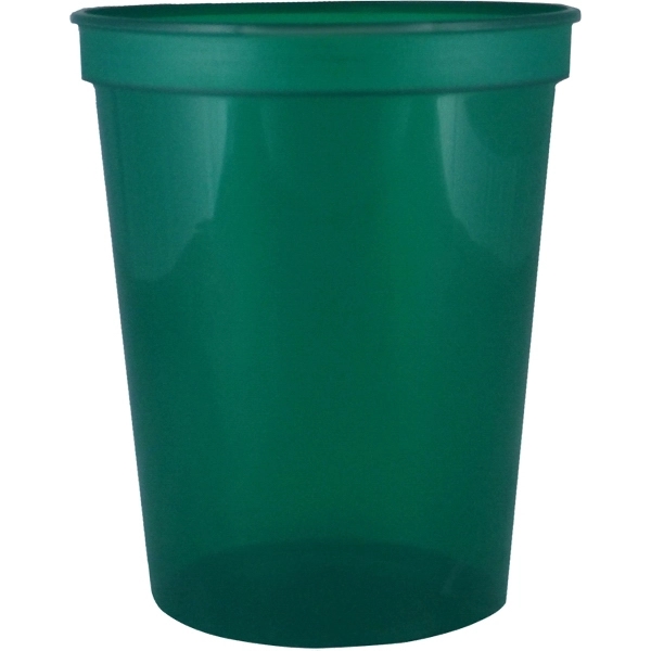 Durable 16 oz. smooth wall plastic stadium cup, perfect for events... from ASI 67075 Leprechaun Promotions, LLC / Leprechaun Promotions