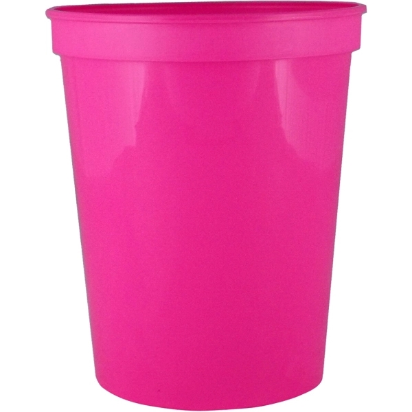 Durable 16 oz. smooth wall plastic stadium cup, perfect for events... from ASI 67075 Leprechaun Promotions, LLC / Leprechaun Promotions