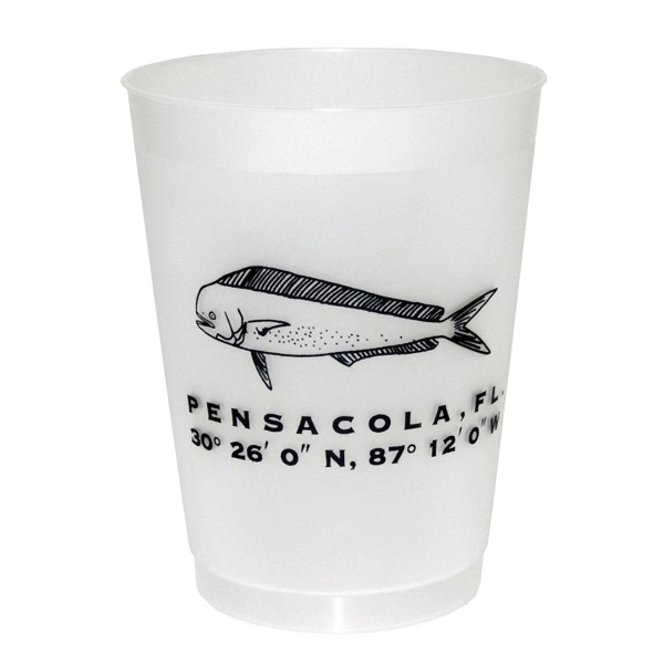 Durable 16 oz. frosted translucent plastic stadium cup, perfect for events,... from ASI 67075 Leprechaun Promotions, LLC / Leprechaun Promotions