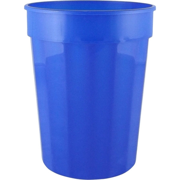 Durable 17 oz. fluted stadium plastic cup, ideal for events and... from ASI 67075 Leprechaun Promotions, LLC / Leprechaun Promotions