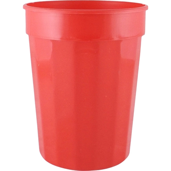 Durable 17 oz. fluted stadium plastic cup, ideal for events and... from ASI 67075 Leprechaun Promotions, LLC / Leprechaun Promotions