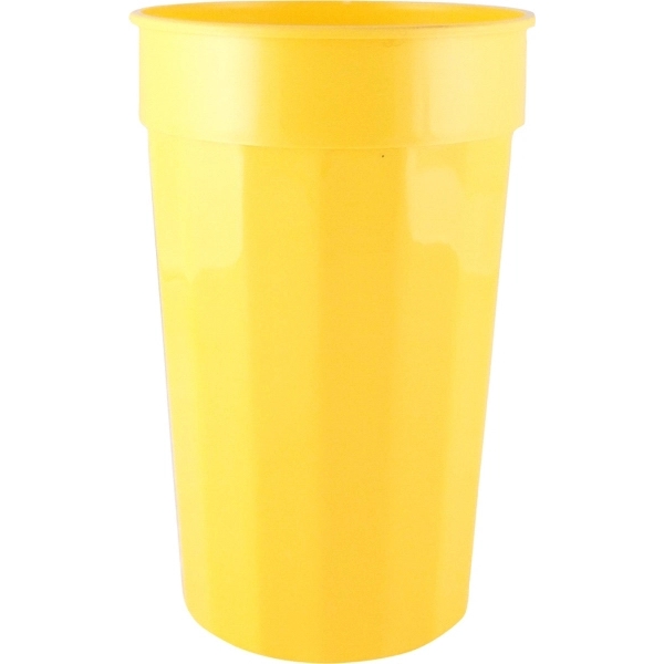 Durable 22 oz. fluted stadium plastic cup, perfect for events and... from ASI 67075 Leprechaun Promotions, LLC / Leprechaun Promotions