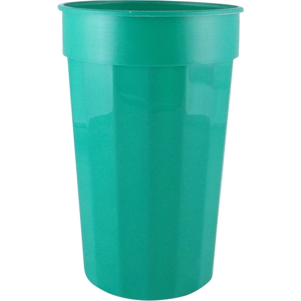Durable 22 oz. fluted stadium plastic cup, perfect for events and... from ASI 67075 Leprechaun Promotions, LLC / Leprechaun Promotions