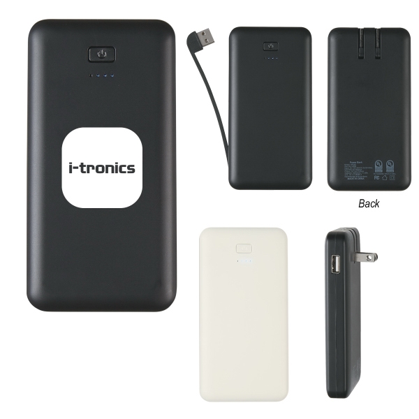 UL Listed USB A/C Adapter Slim Power Bank... from ASI 61125 Hit Promotional Products / Hit (R)