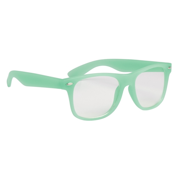 Glow-In-The-Dark Frame Glasses with Clear Lenses. All glass frames glow green.... from ASI 61125 Hit Promotional Products / Hit (R)