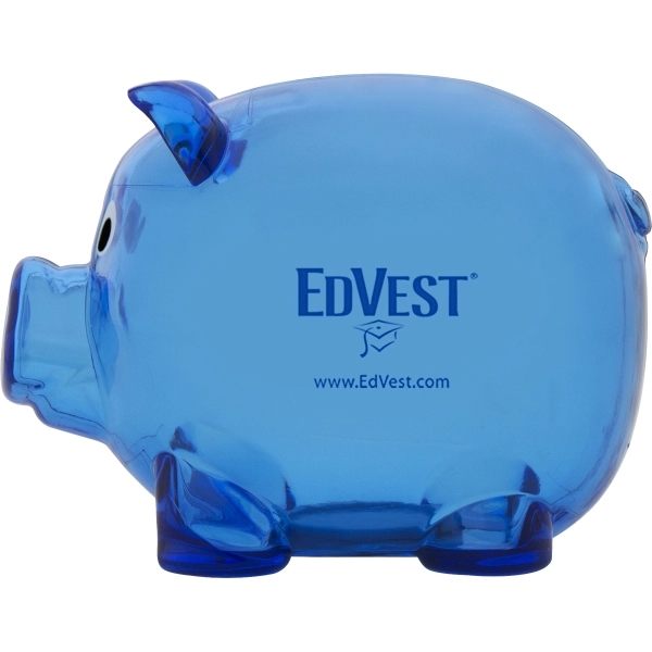 Promotional piggy bank with twist-off plug on bottom.... from ASI 62190 Illini
