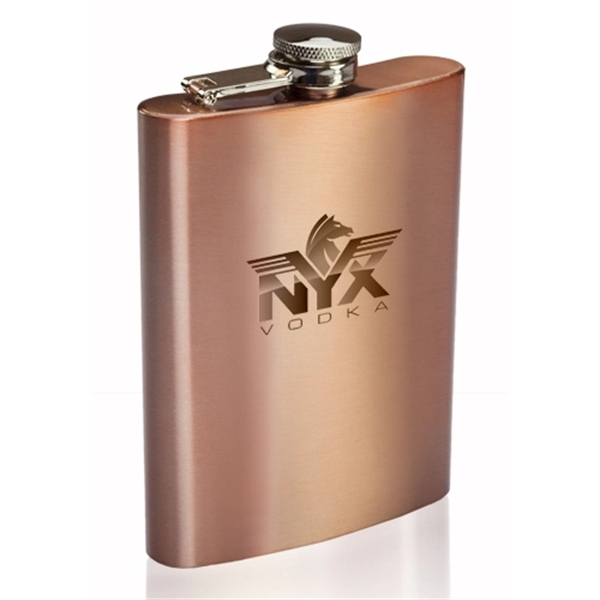 Hip flask with single wall stainless steel construction and screw on/off... from ASI 39552 BEL Promo