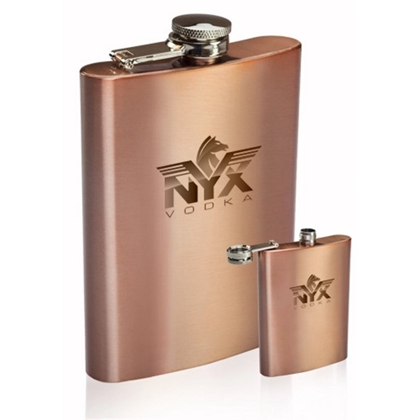 Hip flask with single wall stainless steel construction and screw on/off... from ASI 39552 BEL Promo