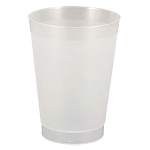 Durable 8 oz. Frost-Flex plastic stadium cup, perfect for events, promotions,... from ASI 67075 Leprechaun Promotions, LLC / Leprechaun Promotions