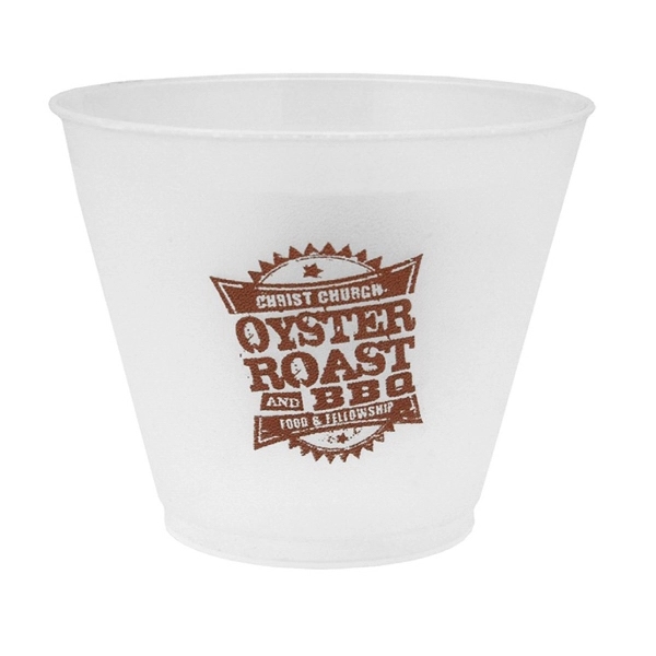 Durable 9 oz. Frost-Flex plastic stadium cup, ideal for events, promotions,... from ASI 67075 Leprechaun Promotions, LLC / Leprechaun Promotions