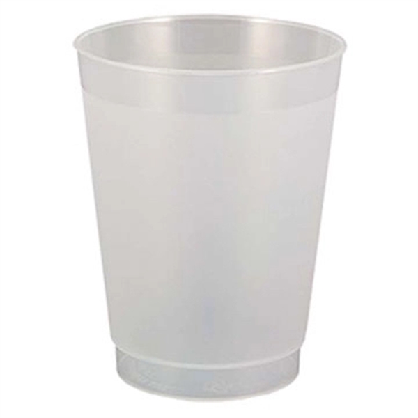 Durable 10 oz. Frost-Flex plastic stadium cup, ideal for events, giveaways,... from ASI 67075 Leprechaun Promotions, LLC / Leprechaun Promotions