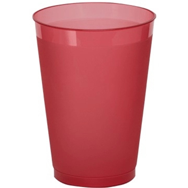 Durable 12 oz. frosted translucent plastic stadium cup, perfect for events,... from ASI 67075 Leprechaun Promotions, LLC / Leprechaun Promotions