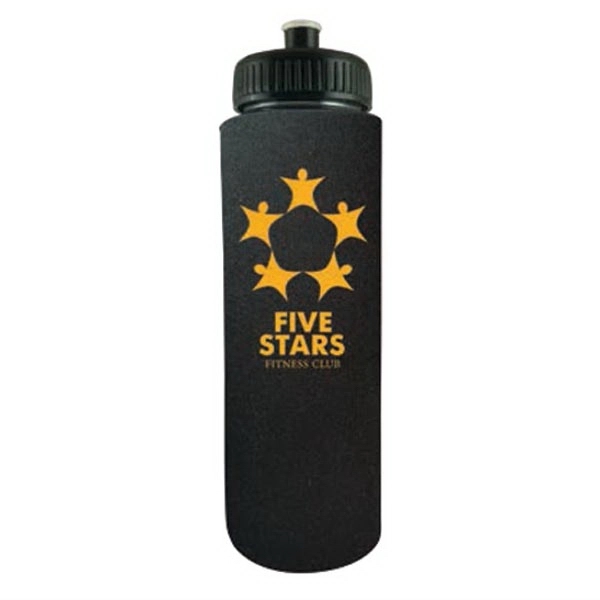 25 oz. BPA-free and lead-free bottle with black push/pull lid... from ASI 61966 HPG / Best Promotions USA