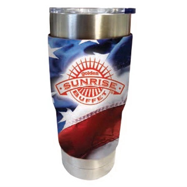 Neoprene comfort grip tumbler sleeve designed to fit 20 to 22... from ASI 61966 HPG / Best Promotions USA