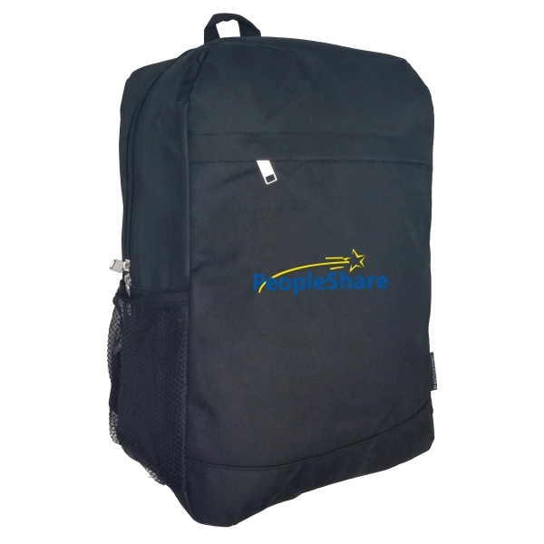 Polyester multi functional backpack with side mesh pocket.... from ASI 34046 Allcasion Travelware Co