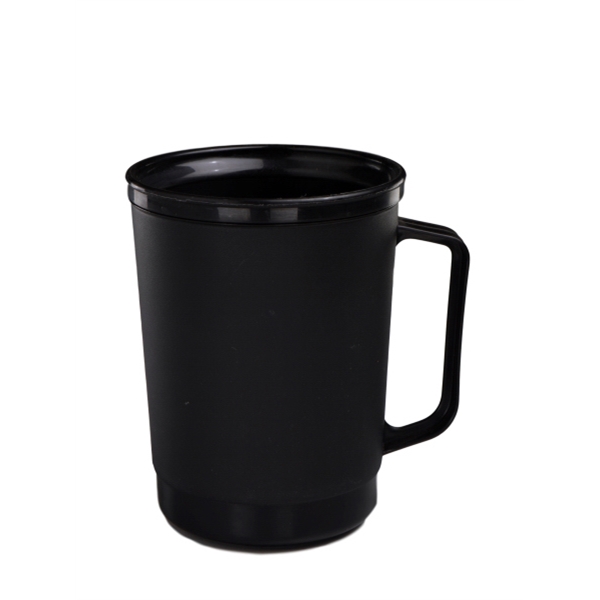 Double wall insulated frosty 22 oz. mug with flip sip lid... from ASI 91265 ZZ CLOSED - Timberwolf Products / Timberwolf Alladin Plastics