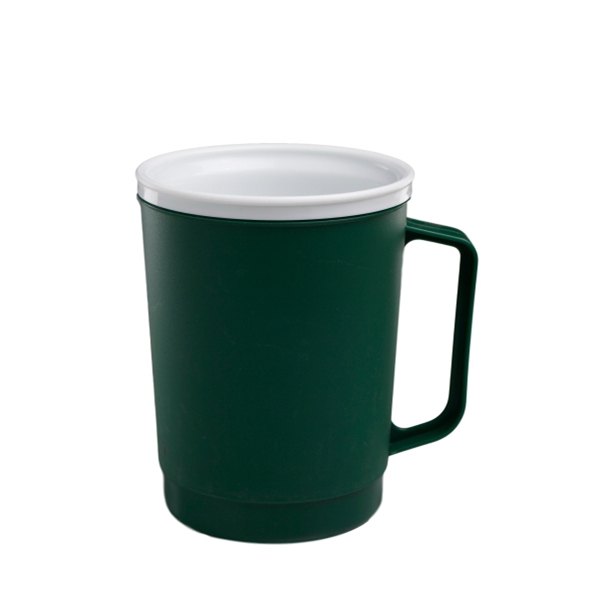 Double wall insulated frosty 22 oz. mug with flip sip lid... from ASI 91265 ZZ CLOSED - Timberwolf Products / Timberwolf Alladin Plastics