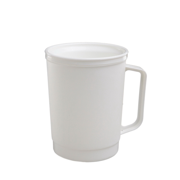 Double wall insulated frosty 22 oz. mug with flip sip lid... from ASI 91265 ZZ CLOSED - Timberwolf Products / Timberwolf Alladin Plastics