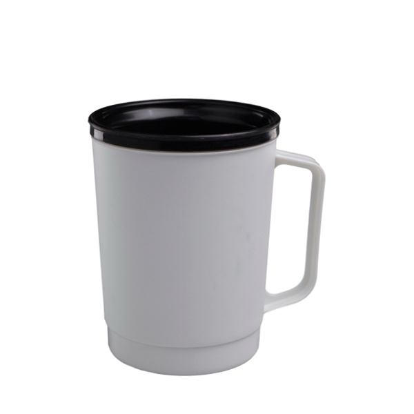 Double wall insulated frosty 22 oz. mug with flip sip lid... from ASI 91265 ZZ CLOSED - Timberwolf Products / Timberwolf Alladin Plastics