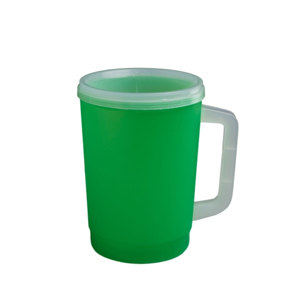 Double wall insulated frosty 32 oz. mug.... from ASI 91265 ZZ CLOSED - Timberwolf Products / Timberwolf Alladin Plastics