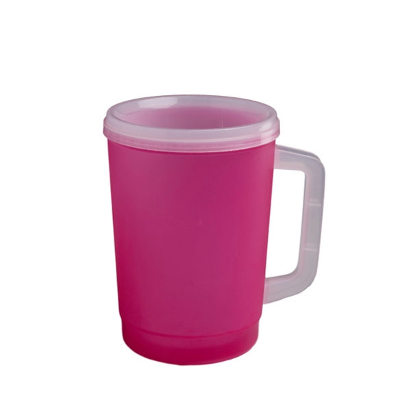 Double wall insulated frosty 32 oz. mug.... from ASI 91265 ZZ CLOSED - Timberwolf Products / Timberwolf Alladin Plastics