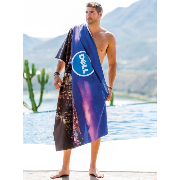 35" x 65" king-size subli-plush velour beach towel.... from ASI 90913 Terry Town