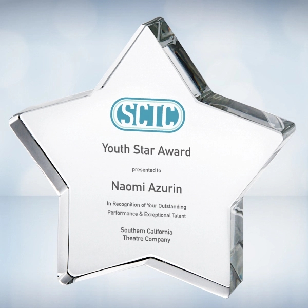 Mystical Star paperweight is made of optical crystal, measures 3 1/2"... from ASI 47791 Best Deal Awards