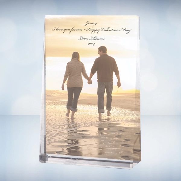 Large photo plaque is made of optical crystal and features a... from ASI 47791 Best Deal Awards