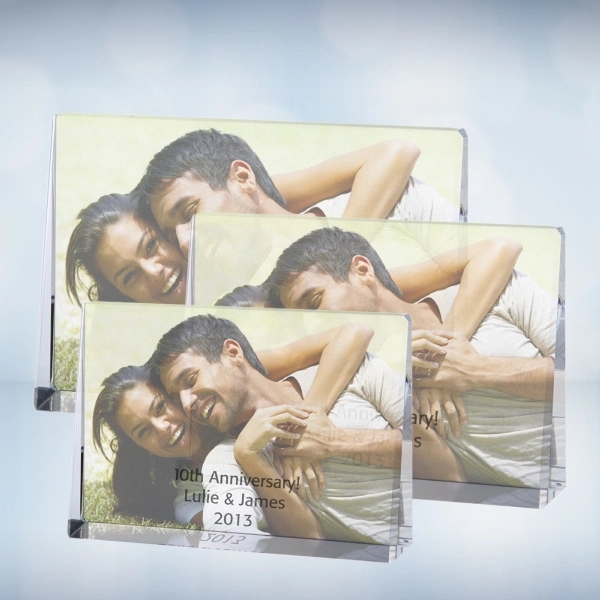 Large, horizontal rectangle plaque is made of optical crystal and features... from ASI 47791 Best Deal Awards