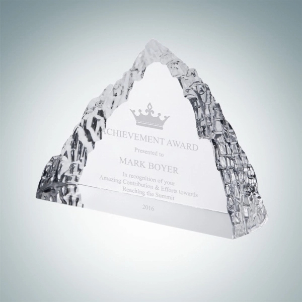 Peak Iceberg Award made of molten glass measures 4 1/2" x... from ASI 47791 Best Deal Awards