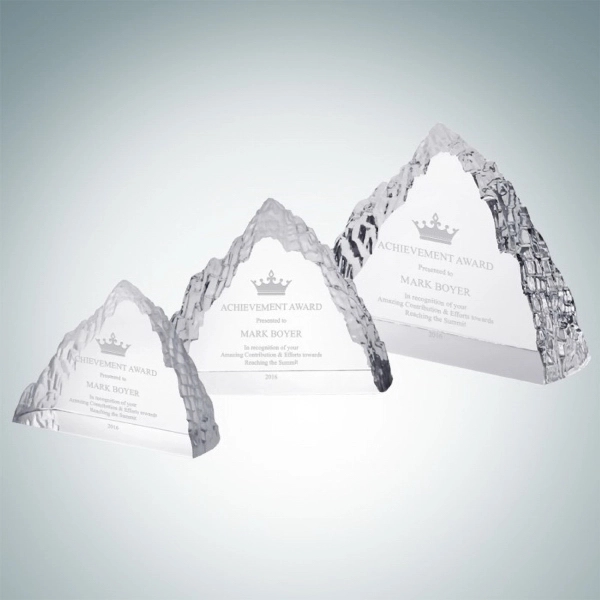 Peak Iceberg Award made of molten glass measures 4 1/2" x... from ASI 47791 Best Deal Awards