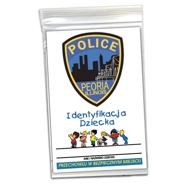 Polish Child ID fingerprint kit, printed on 8 pt. paper board... from ASI 67620 Lion Circle Corp / Lion/Circle