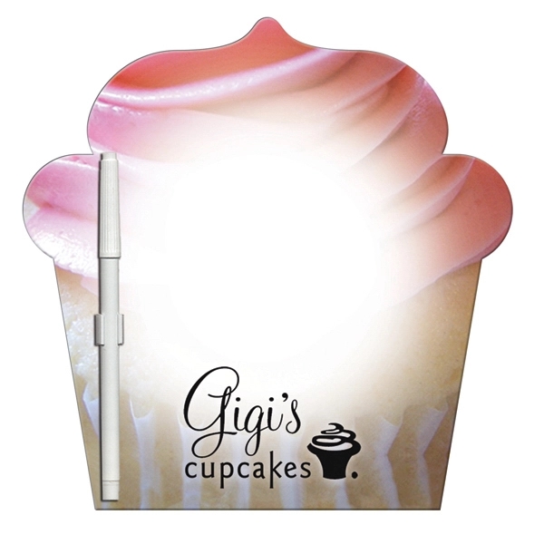 Cupcake shaped dry erase memo board with marker.... from ASI 67620 Lion Circle Corp / Lion/Circle