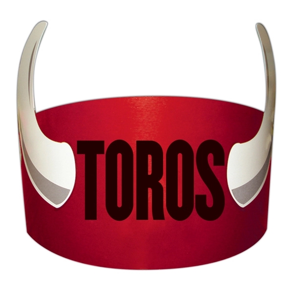 Bull headband made from 14 pt. high density white paper board,... from ASI 67620 Lion Circle Corp / Lion/Circle